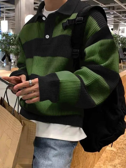 Striped Rugby Polo  Drako Watches