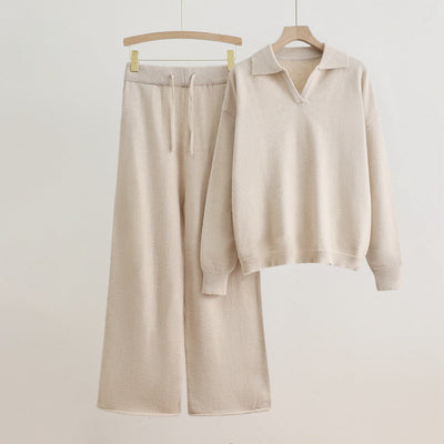 Élise Elegant Sweater and Loose Pants Set  Drako Watches