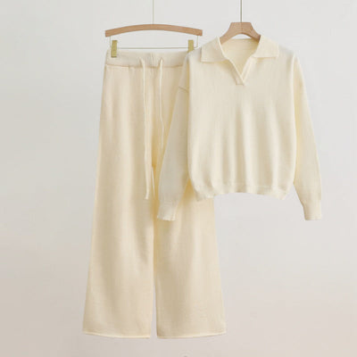 Élise Elegant Sweater and Loose Pants Set  Drako Watches