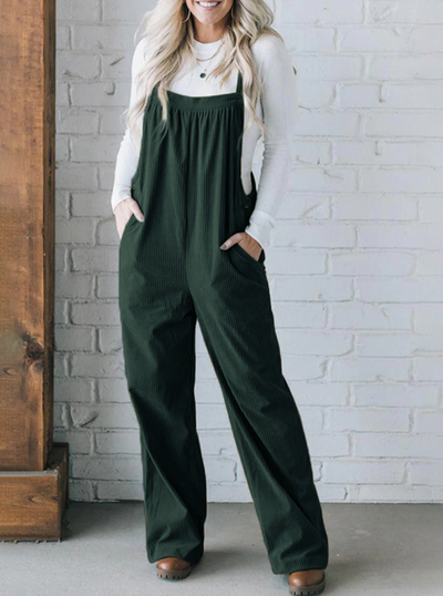 Women's Cozy Corduroy Loose Fit Overalls  Drako™️