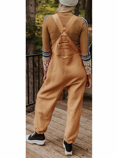 Women's Fleece Thermal Overalls With Zippered Pockets  Drako™️